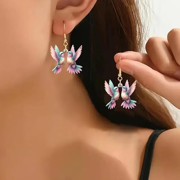 Colorful Hummingbird Earrings