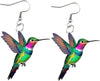 Colorful Hummingbird Earrings