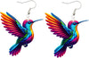 Colorful Hummingbird Earrings