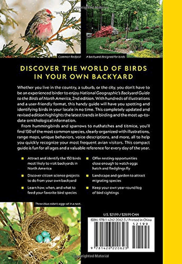 National Geographic Backyard Guide to the Birds of North America, 2Nd Edition - We Love Hummingbirds