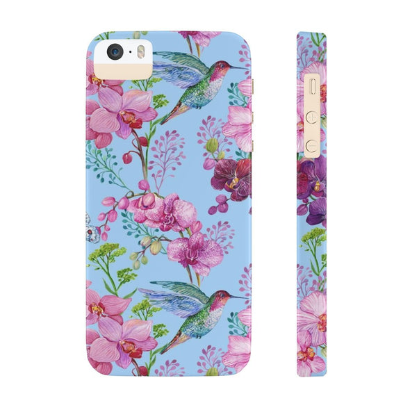 Spring Hummingbird Flower Garden Slim Phone Case for iPhone, Samsung Galaxy, and Android - We Love Hummingbirds