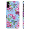 Spring Hummingbird Flower Garden Slim Phone Case for iPhone, Samsung Galaxy, and Android - We Love Hummingbirds